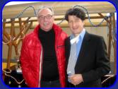Andreas und Gnther beim CD-Verkaufsstand