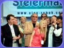 Alex mit Styrina, Gnther und Walter vorm Open Air